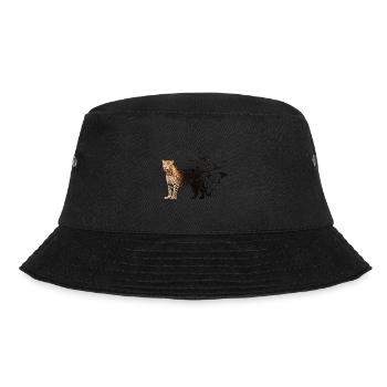 Leopard - Bucket Hat - Schwarz - Vorne - Lela (165cm)