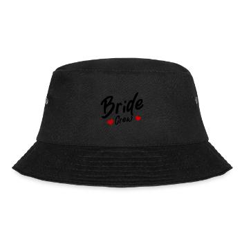 Bride Crew Heart - Bucket Hat - black - Front - Lela (165cm)