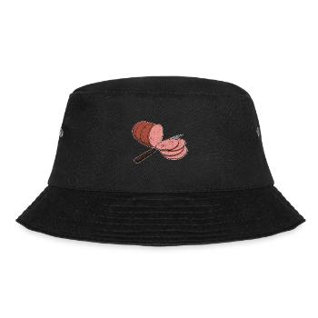 Bologna Italia Italienische Küche Wurst Essen - Bucket Hat - Schwarz - Vorne - Lela (165cm)