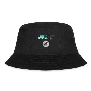 JULIAN - Schöner Jungen Name mit Dinosaurier - Bucket Hat - Schwarz - Vorne - Lela (165cm)