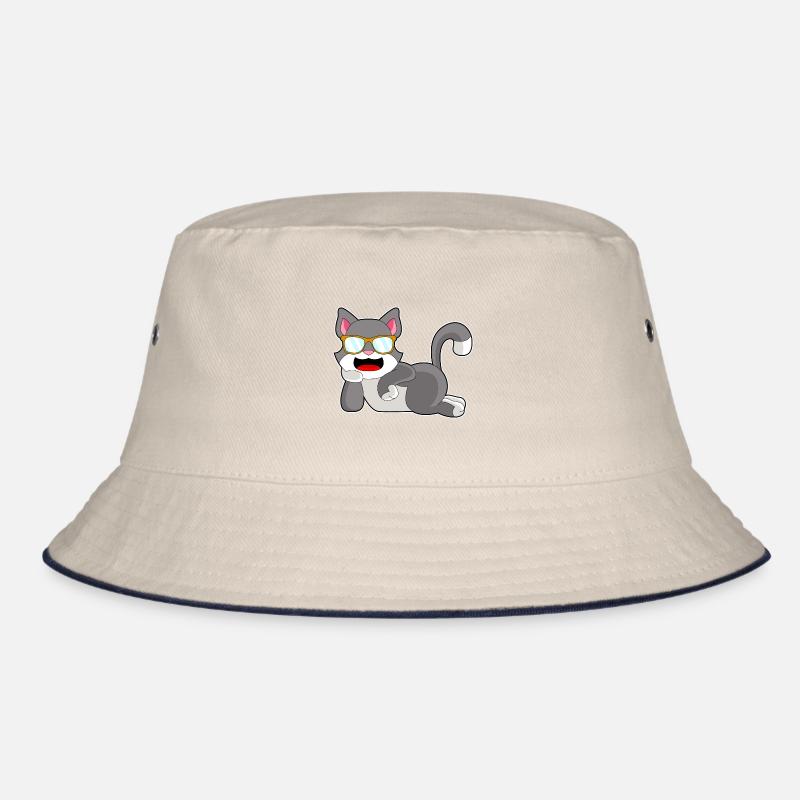 Cat Sunglasses Bucket Hat