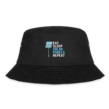 Erneuerbare Energien Solarzellen Photovoltaik - Bucket Hat - Schwarz - Vorne - Lela (165cm)