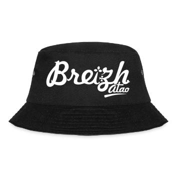 Cap "Breizh atao", always Brittany - Bucket Hat - black - Front - Lela (165cm)