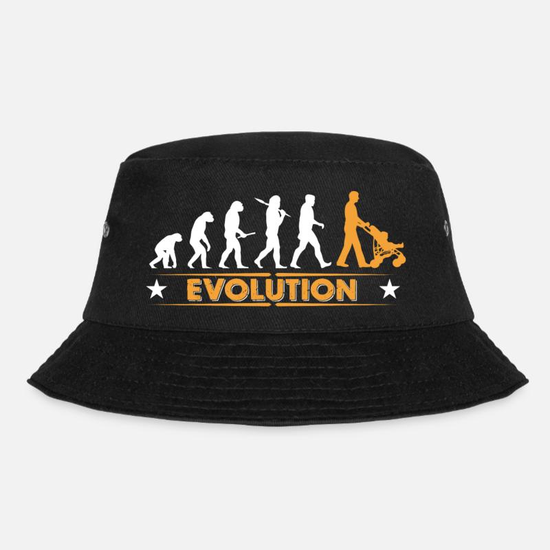 Walking Dad - Evolution - Bucket Hat - black