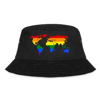 LGBT PRIDE Partout dans le monde - Bob - noir - Devant - Lela (165cm)