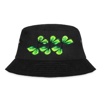 Schmetterling 1 - Bucket Hat - Schwarz - Vorne - Lela (165cm)