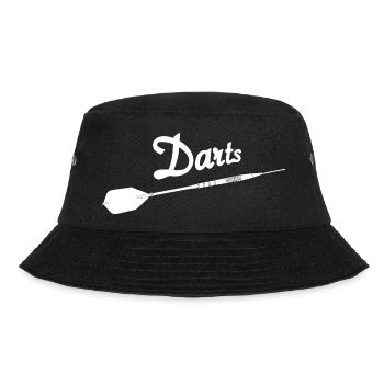 Darts mit Pfeil - Bucket Hat - Schwarz - Vorne - Lela (165cm)