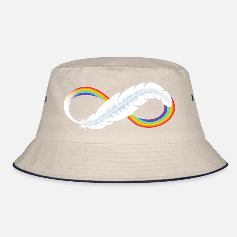 Neurodiversity feather Bucket Hat
