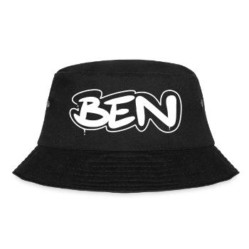 Ben Name - Bucket Hat - Schwarz - Vorne - Lela (165cm)