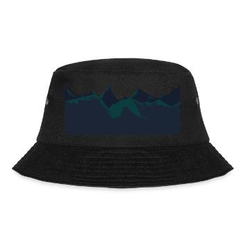 Berge - Bucket Hat - Schwarz - Vorne - Lela (165cm)