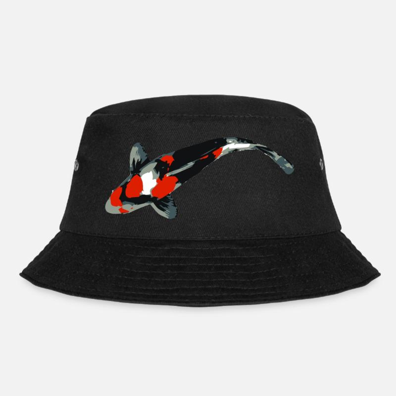 Koi carp - Bucket Hat - black