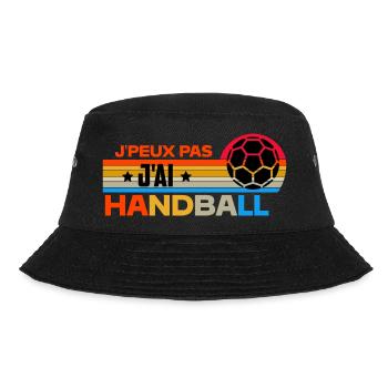 j'peux pas j'ai handball humour handball - Bob - noir - Devant - Lela (165cm)