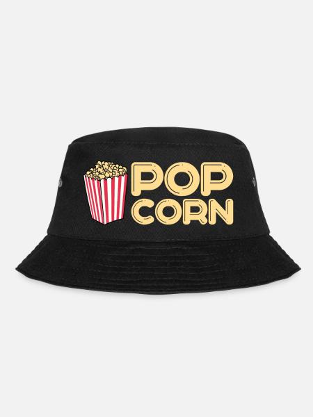 Popcorn - Bucket Hat - Schwarz