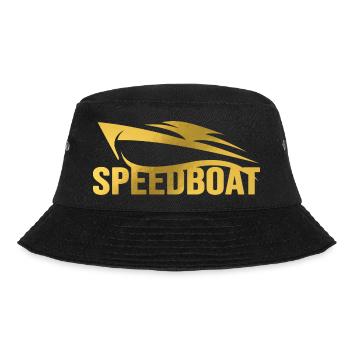 motorboat speedboat powerboat racing captain boat - Bucket Hat - black - Front - Lela (165cm)