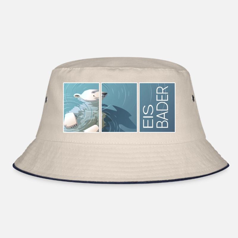 eisbader winterbader kälte winterschwimmer eisbär Bucket Hat