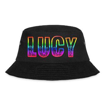lucy rs rainbow - Bucket Hat - black - Front - Lela (165cm)