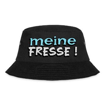lustige Worte meine Fresse - Bucket Hat - Schwarz - Vorne - Lela (165cm)