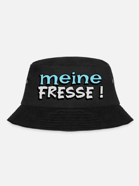 lustige Worte meine Fresse - Bucket Hat - Schwarz
