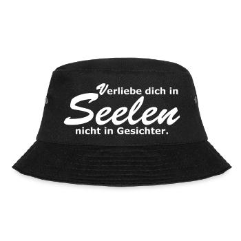 Seelen Dualseelen Zwillingsseelen - Bucket Hat - Schwarz - Vorne - Lela (165cm)
