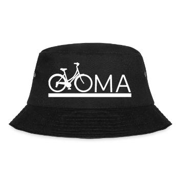 Oma Fahrrad Radeln beste Oma - Bucket Hat - Schwarz - Vorne - Lela (165cm)