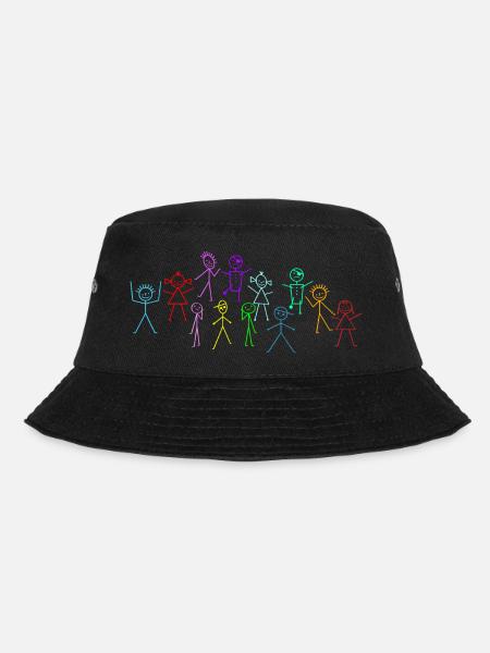 Stickman - Bucket Hat - black