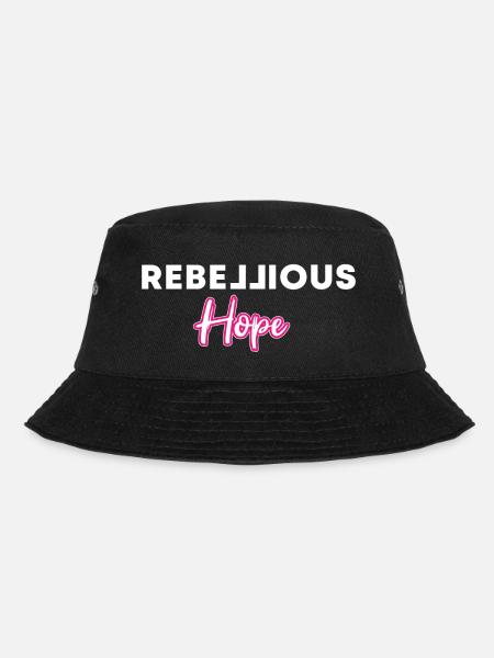 rebellious hope - Bucket Hat - black