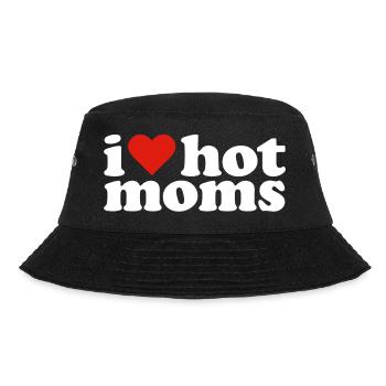 I Love Hot Moms - Bucket Hat - black - Front - Lela (165cm)