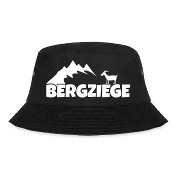 Bergziege Lustig Wandern Erzgebirge - Bucket Hat - Schwarz - Vorne - Lela (165cm)