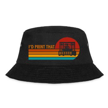 3D Printing Computer Aided Design - Bucket Hat - Schwarz - Vorne - Lela (165cm)