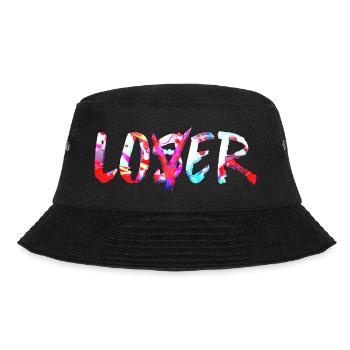 Loser Liebhaber lustiges Meme Clown Geek cooler Vintage - Bucket Hat - Schwarz - Vorne - Lela (165cm)