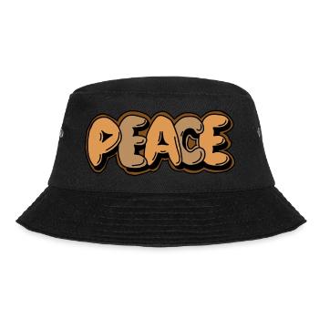Peace Graffiti - Bucket Hat - Schwarz - Vorne - Lela (165cm)