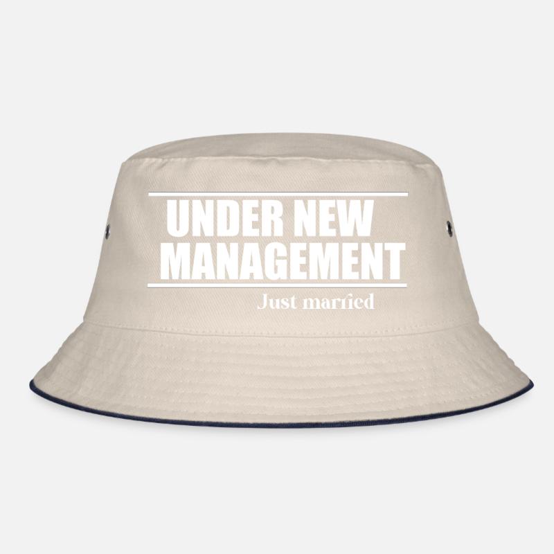 Under new management funny quote Bucket Hat