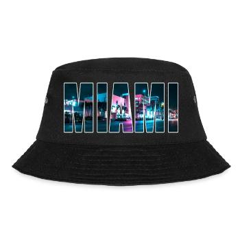 MIAMI - Bucket Hat - Schwarz - Vorne - Lela (165cm)