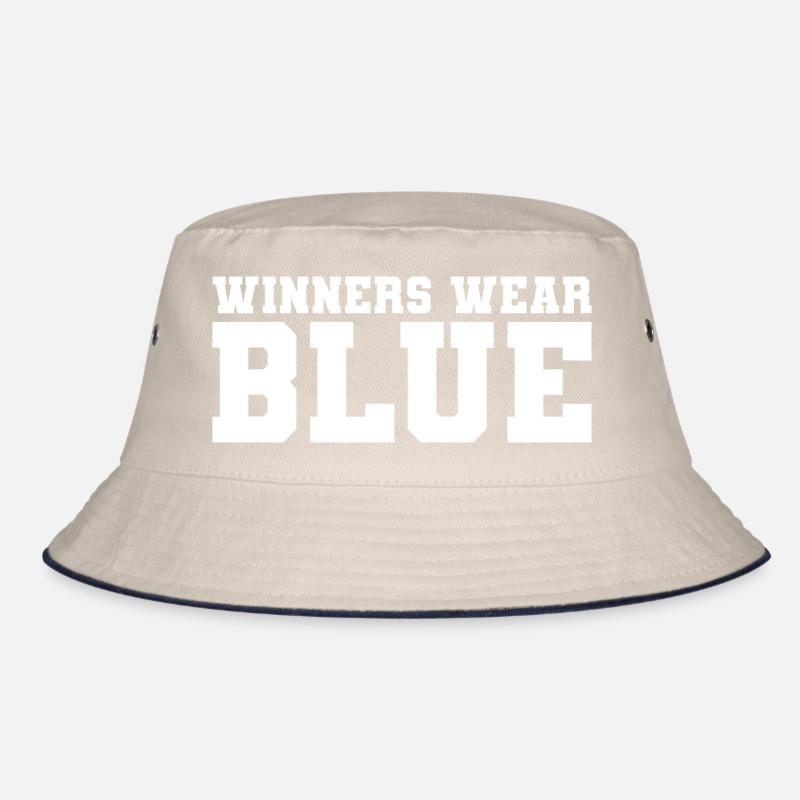 Gewinner tragen blauen Panzer Bucket Hat