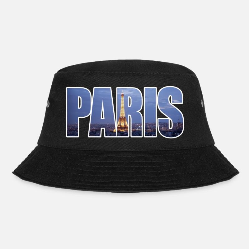 Paris - Bucket Hat - black