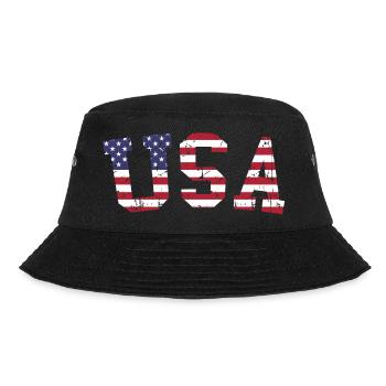 usa flag font vintage - Bob - noir - Devant - Lela (165cm)