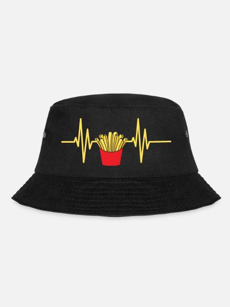 Pommes Frites Pommes Liebhaber Pommes Fritten Gesc - Bucket Hat - Schwarz