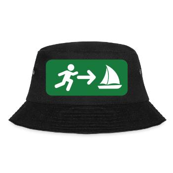 Sailing Wassersport - Bucket Hat - Schwarz - Vorne - Lela (165cm)