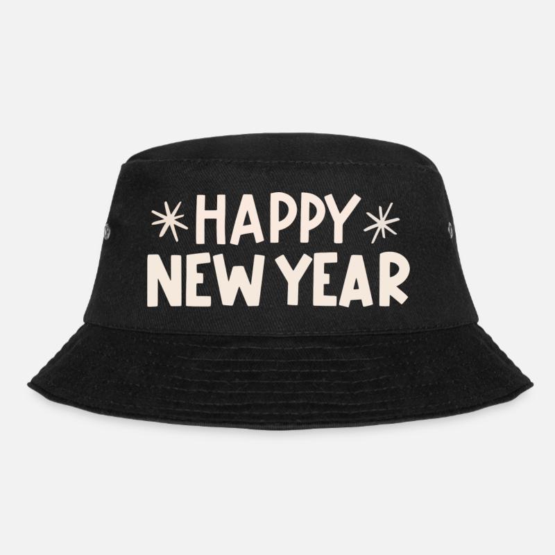 Happy New Year - Bucket Hat - black