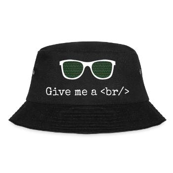 Software Ingenieur Informatiker Programmierer - Bucket Hat - Schwarz - Vorne - Lela (165cm)