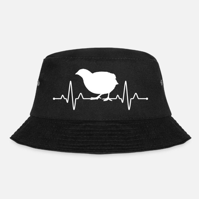 Wachtel Vogel Liebhaber Geschenk - Bucket Hat - Schwarz