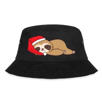 Noël Noël paresseux dormir Père Noël chapeau - Bob - noir - Devant - Lela (165cm)