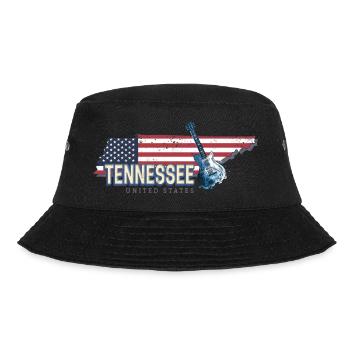Tennessee États-Unis Carte murale rétro États-Unis - Bob - noir - Devant - Lela (165cm)