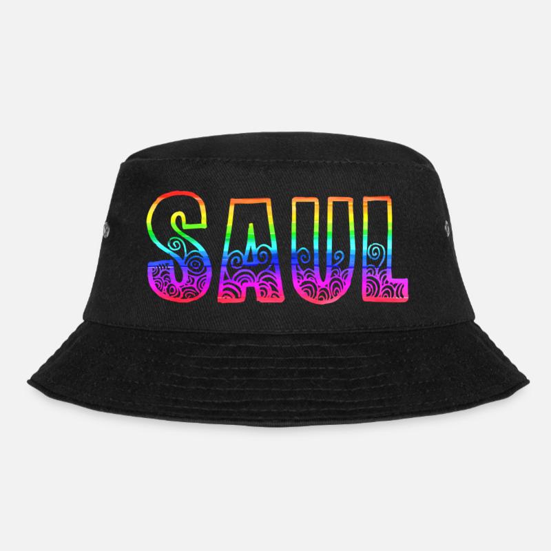 saul rs regenbogen - Bucket Hat - Schwarz