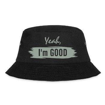 Yeah, I am good - Bucket Hat - black - Front - Lela (165cm)