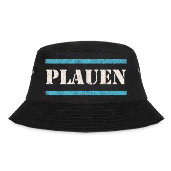 Plauen Vintage - Bucket Hat - Schwarz - Vorne - Lela (165cm)