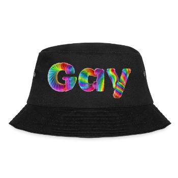 Gay - Bucket Hat - Schwarz - Vorne - Lela (165cm)