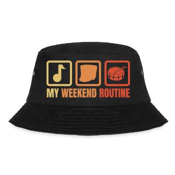 Funny Drummer Weekend - Bucket Hat - black - Front - Lela (165cm)