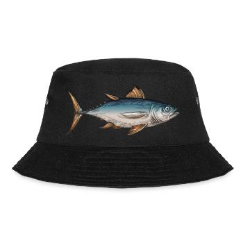 Meerestiere - Bucket Hat - Schwarz - Vorne - Lela (165cm)