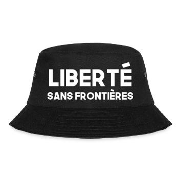 "Total Freedom T-Shirt" - Bucket Hat - black - Front - Lela (165cm)